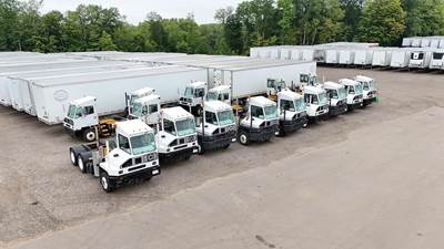 Capacity TJ5000 DOT Yard Spotter Truck - Cummins, 5 Speed Allison Rds Manual