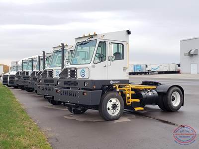 Capacity TJ5000DR Yard Spotter Truck - Cummins, 200HP, Automatic