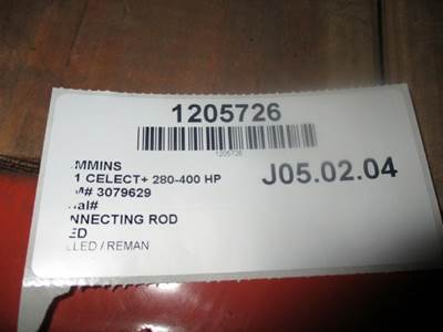Cummins M11 CELECT PLUS Engine Rod for a Cummins M11 CELECT+ 280-400 HP