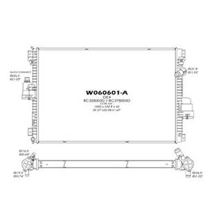 Ford F-350 Radiator for a Ford F350SD (SUPER DUTY)