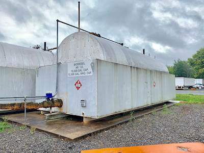 Above Ground 15,000 Gallon 26x10 Insulated Fuel Tank