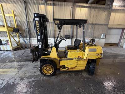 Hyster H80XL2 Pneumatic Tire Forklift - 8000lb Capacity, 16ft Lift Height