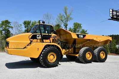 2010 Caterpillar 735 6x6 Articulated Rear Dump Truck