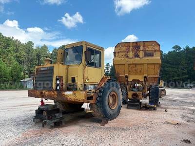 1987 Caterpillar D30C 4x4 Articulated Rear Dump Truck-Inoperable