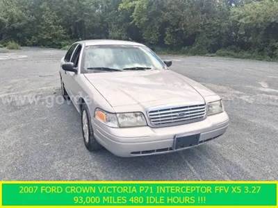 2007 Ford Crown Victoria SAP P71 Interceptor FFV X5 3.27  93,760 Mi 483 Idle hrs