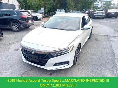 2019 Honda Accord Turbo Sport ...MARYLAND INSPECTED !!! ONLY 72,383 MILES !!!