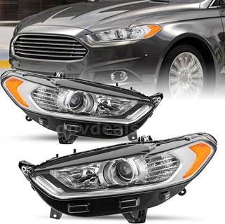 28 Pairs OF  2013-2016 Ford Fusion Halogen Driver and Passenger Side,Chrome Housing Amber Reflector