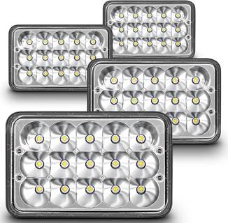 1lOT oF 144 bACK oF 4pc 4x6 LED Headlights H4 2A1 Sealed Beam for Peterbilt Kenworth 45W High Low Beam, 6x4 1A1, H4652