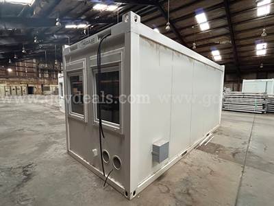 20ft Modular Office Container w/ Doors & Windows AC Unit