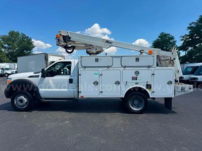 2012 FORD F450 SERVICE BODY WITH AERIAL BUCKET