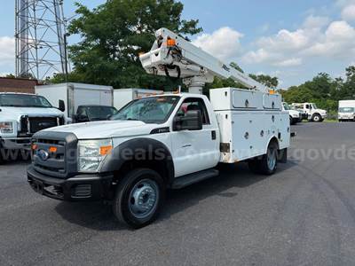 2016 FORD F450 SERVICE BODY WITH AERIAL BUCKET