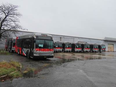 Lot of 10: New Flyer & Orion Scrap Buses