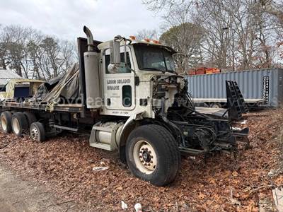 2007 peterbilt 357 cat motor, auto trans setup with moffit flatbed tri axle