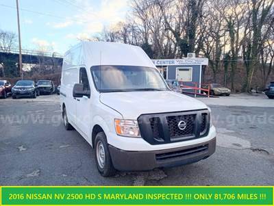 2016 Nissan NV Cargo 2500 HD S V6 High Roof....MARYLAND Inspected only 81,706 miles !!!