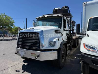 IMT 24562 Material Handling Crane  Mtd on 2016 Freightliner 114SD Tri/A Flatbed Truck