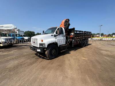 2006 Palfinger PK23002 Knuckle Boom Crane Mtd on 2007 GMC C8500 T/A Flatbed