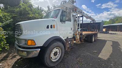 IMT 16000 Series lll Crane  Mtd on 2004 Sterling LT9513 T/A Flatbed Truck -Inoperable