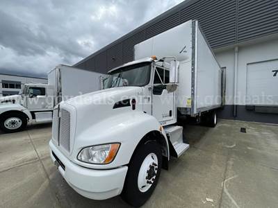 2014 Kenworth T370 S/A Demountable Curtain Side Box Truck-Inoperable