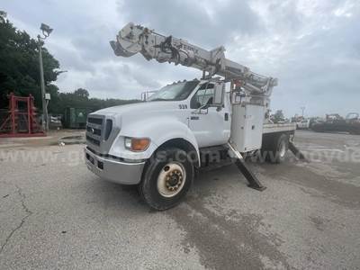2007 Ford F-750 SD S/A Digger Derrick Truck w/ Terex Commander C4047 Boom
