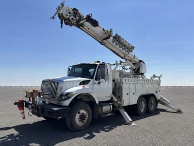 2012 International 7500 Auto 6x4 Altec D2050A-BR, 24,880 Lb Digger Derrick 50ft  Boom