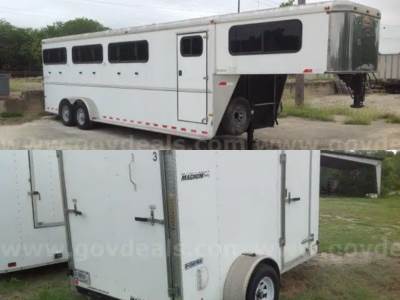2 Lots: Horse Transport & Enclosed Trailers