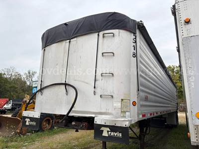 2007 Travis S/102 40FT Aluminum Frameless End Dump Trailer