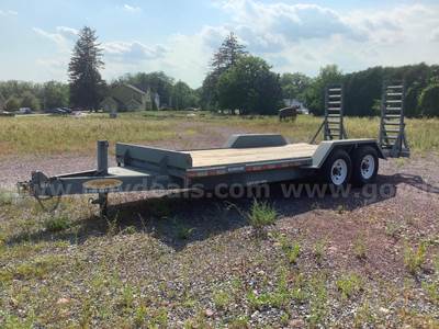 Trailer, ECONOLINE Tandem 7-Ton Tag Along 16’ Deck with Pintle Hitch, Electric Brakes