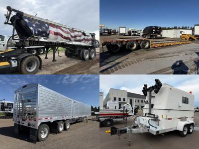 9 Lots - Variety of Lowboy, Dump, Live Bottom, and other Types of Trailers