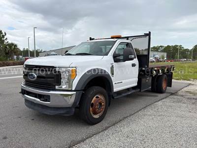 2017 Ford F550 SD XL 4x4 Dump Flatbed Dually