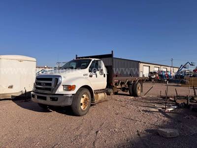 2012 Ford F-650 SD S/A Flatbed Dump Truck