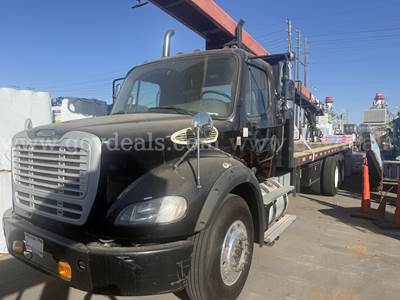 Cleasby FBR Roofing Conveyor Mtd on 2014 Freightliner M2 112 T/A Flatbed