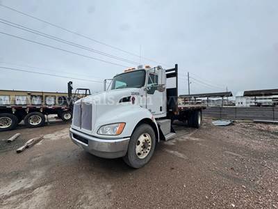 2015 Kenworth T270 S/A Flatbed Dump Truck