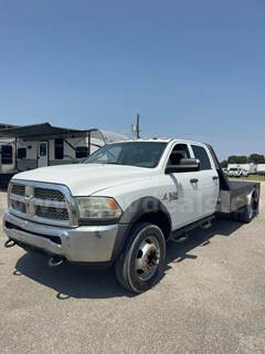 2014 RAM 5500 Heavy Duty Crew Cab 4x4 6.7L Cummins Turbo Diesel Flatbed – 157,934 Miles