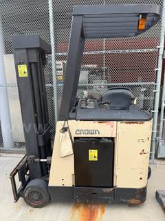 Crown Electric Forklift and EnerSys Depth Charger