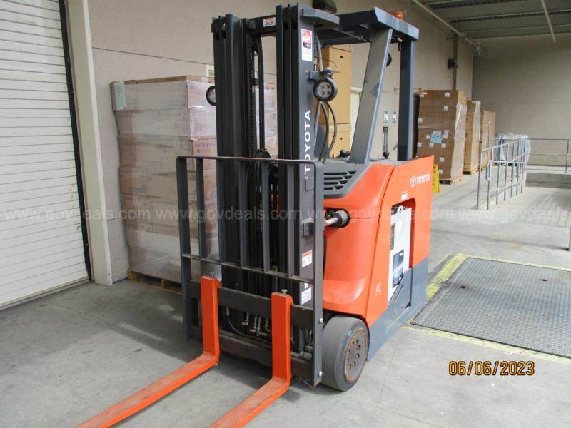 2018 Toyota Stand Up Electric Forklift For Sale, 12 Hours Fresno, CA