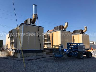 Single Lot Three (3) Cummins QSK60 Diesel Standby Generator Set