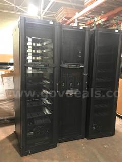 Mixed Lot – (3) LX Power Distribution Panels & (2) APC Rack XL Mounts