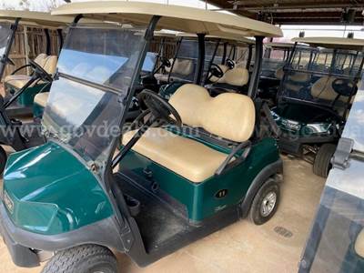 Lot of (10) 2023 Club Car Tempo Electric Golf Carts
