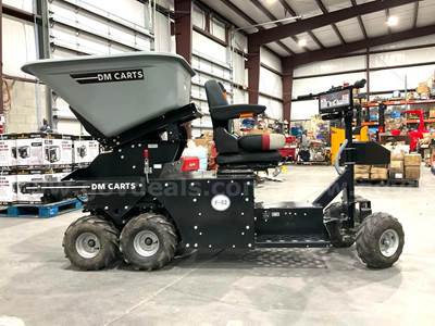 DM CART MODEL F-52 W/ HYDRAULIC DUMP, ELECTRIC, APPROX 750LBS MAX DUMP, HITCH