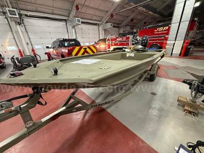 2016 Tracker 16' Jon Boat with Mercury Motor & Trailer