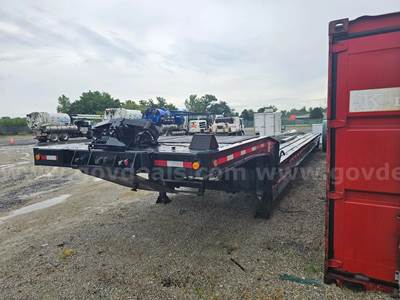 2007 Landoll 435 Step Deck T/A Sliding Axle Trailer-Inoperable