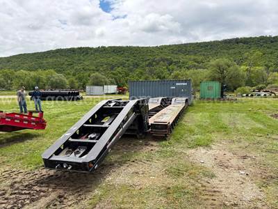 1999 Trail King TK110HDG-513 55 Ton Tri/A Lowboy