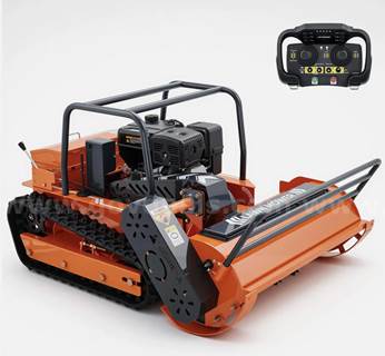 FREE SHIPPING - NEW Remote Control Hybrid Track Slope Lawn Mower 13.6HP 31.5in