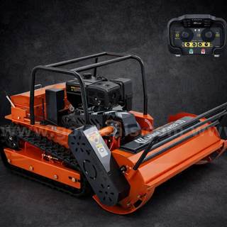 FREE SHIPPING - NEW Remote Control Hybrid Track Slope Lawn Mower 13.6HP 31.5in