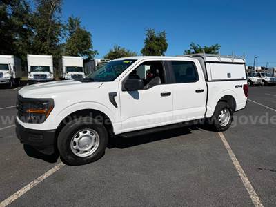 2024 FORD F-150 CREW CAB, 4X4, COMMERCIAL WORK CAP