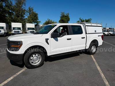 2024 FORD F-150 CREW CAB, 4X4, COMMERCIAL WORK CAP