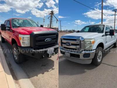2 Lots - 2011 Ford F-250 SD XLT Crew Cab 4WD Pickup Trucks