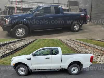 2 Lots: Ford Pickup Trucks (2022 Ranger, 2019 F150)