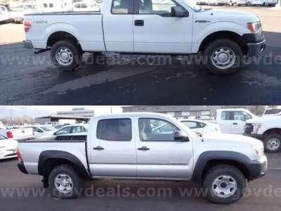2 Lots: 2013 Ford and Toyota Pickups (F150 XL and Tacoma)