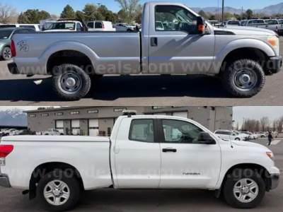 2 Lots: 2011 Ford F250 and Toyota Tundra Pickup Trucks